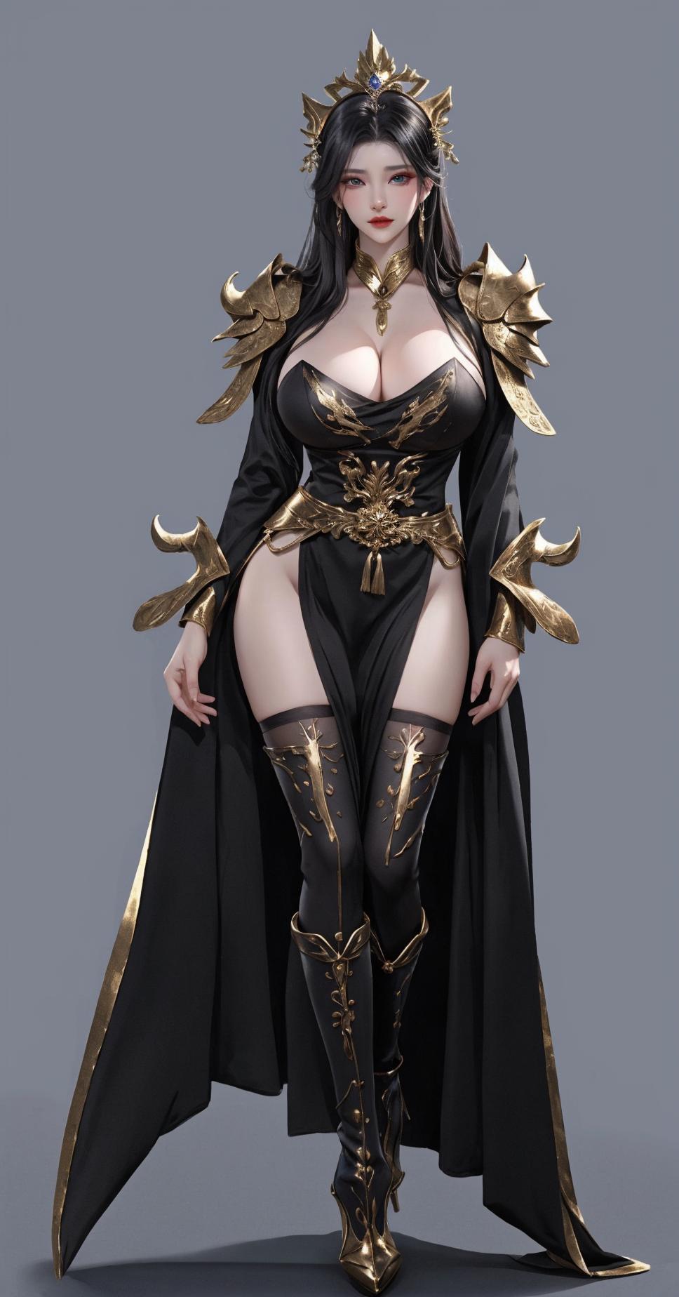 昔流_“你这妖女....”（仙侠，女帝，御姐，高跟，长靴，妖女，师姐）_124086113_p0