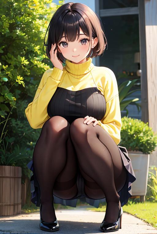 AIバブみ_黒パンスト美脚美女のAIイラスト_120853108_p2