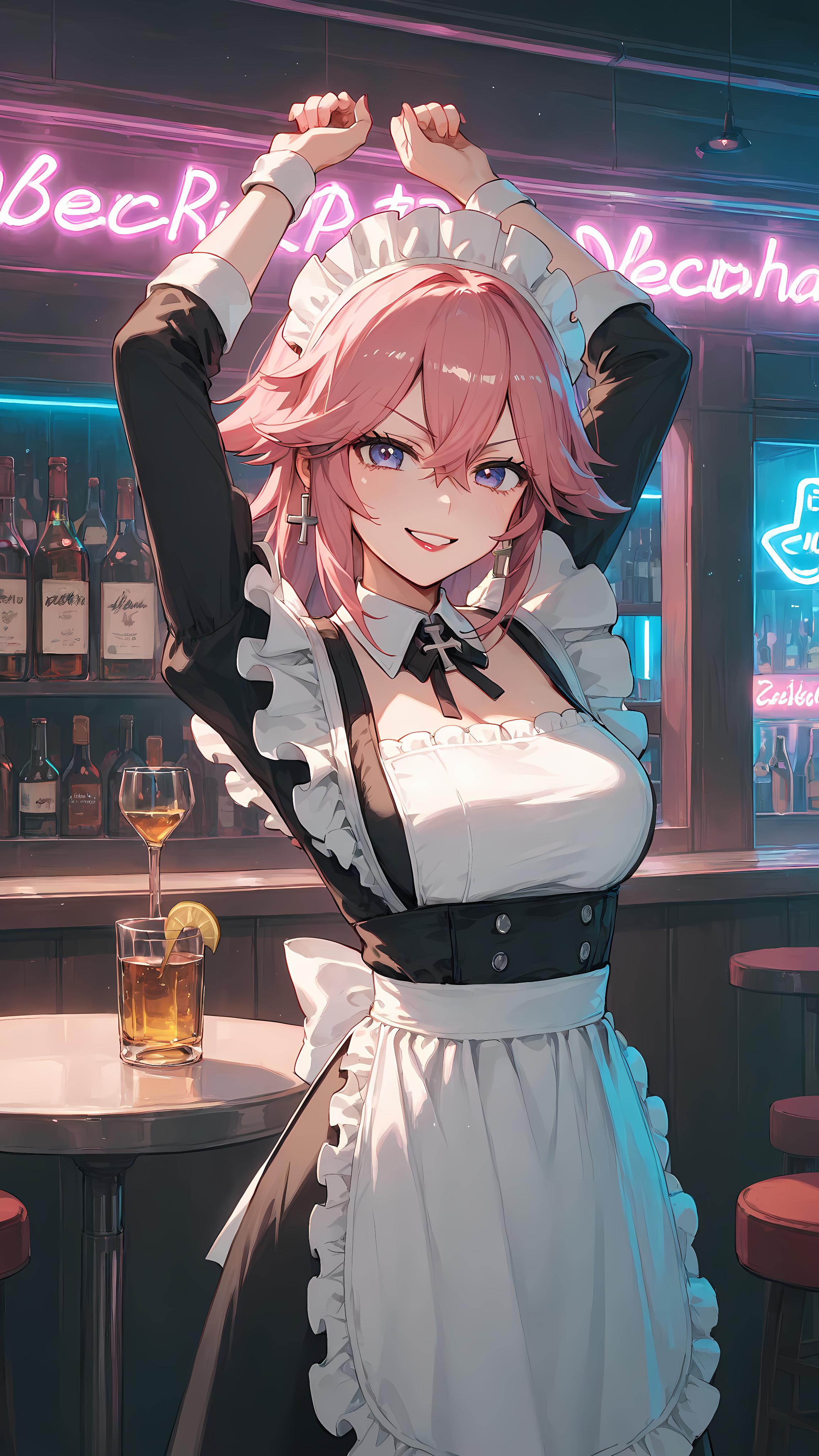 清水月无_八重神子maid_127074819_p1