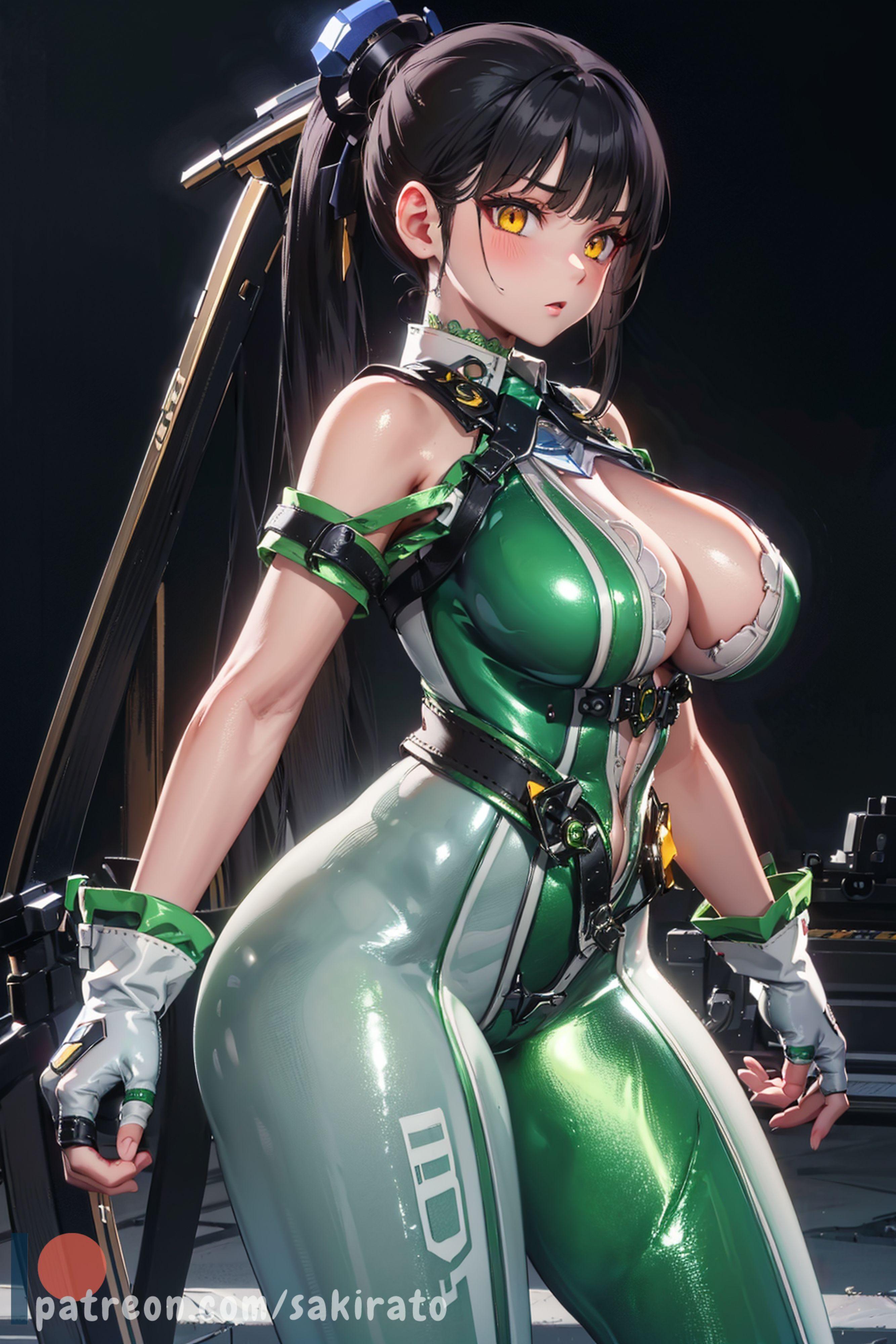Sakirato Art_AI2D - Eve Green Suit (166P)_120756878_p4