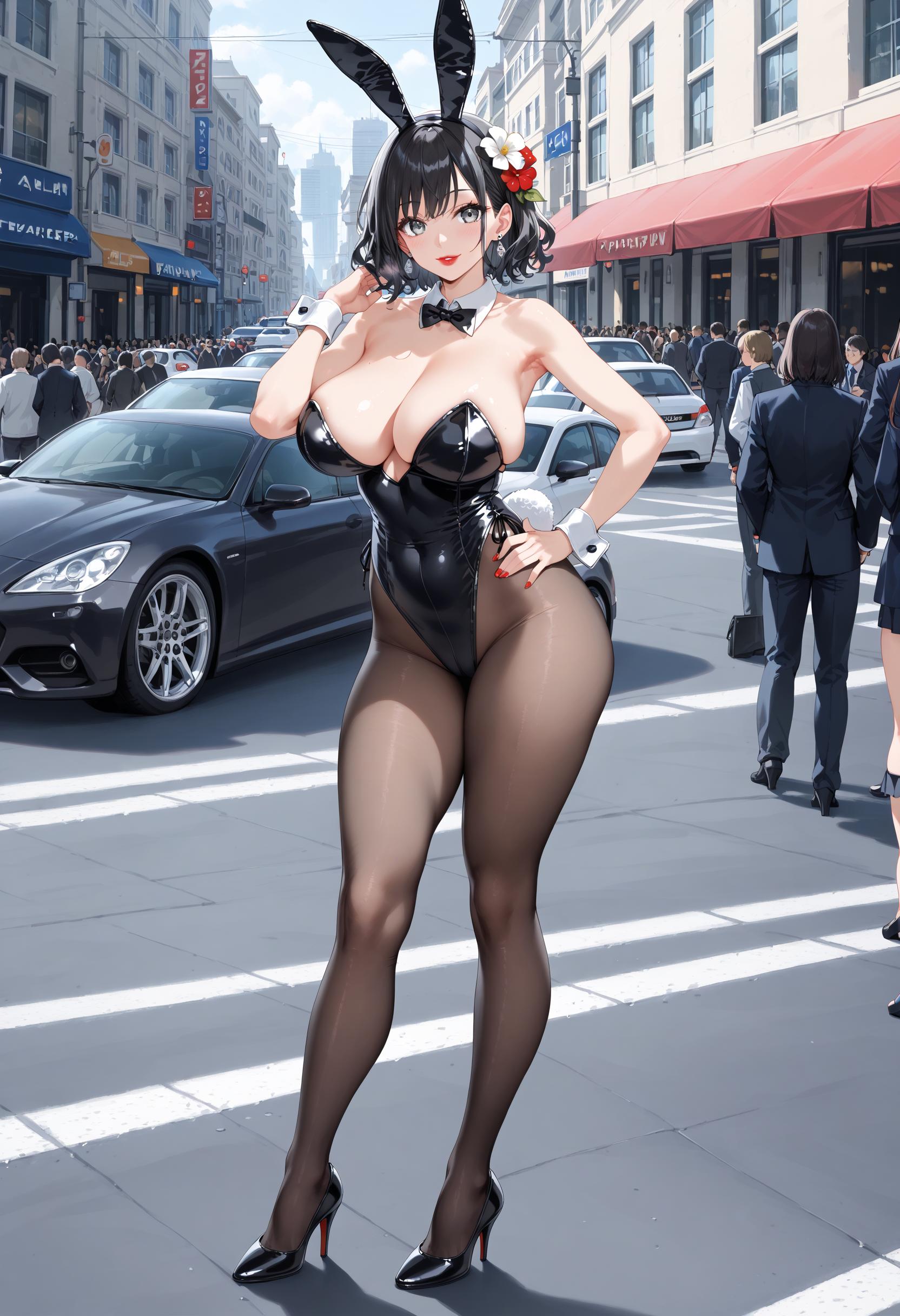 妄想サチュレーション_街角バニーガールのお母さん_126034675_p0