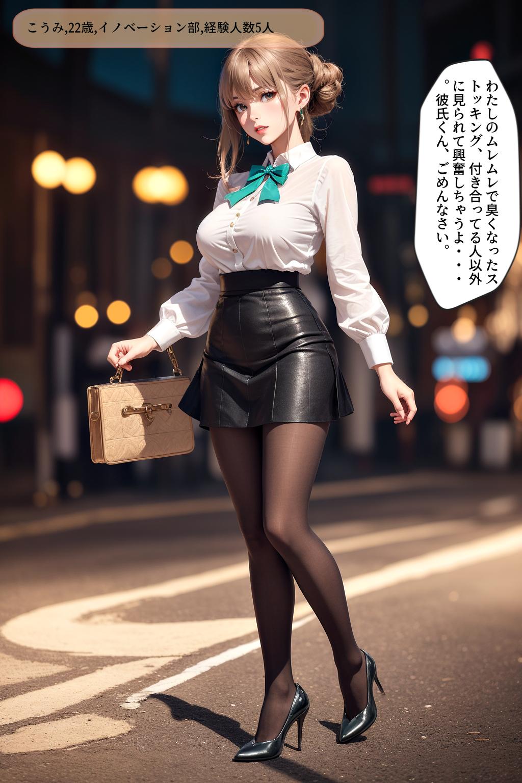あらぶるま araburuma_職場の新人OLの黒ストッキングとパンプスがエロすぎる件 vol．_128721916_p0