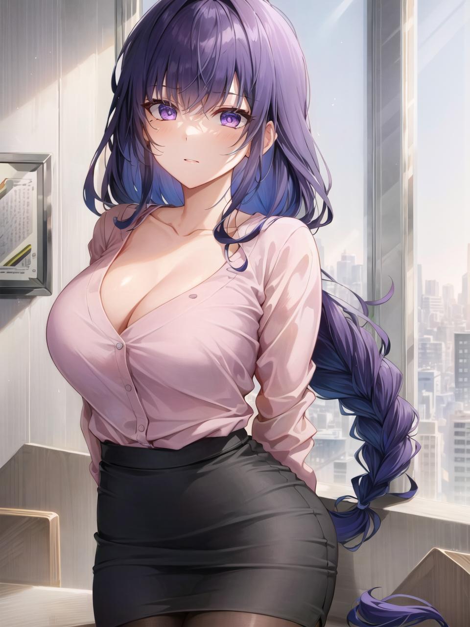 Apel ｜ AI Art_Office Lady ／／ Ei_104841234_p1