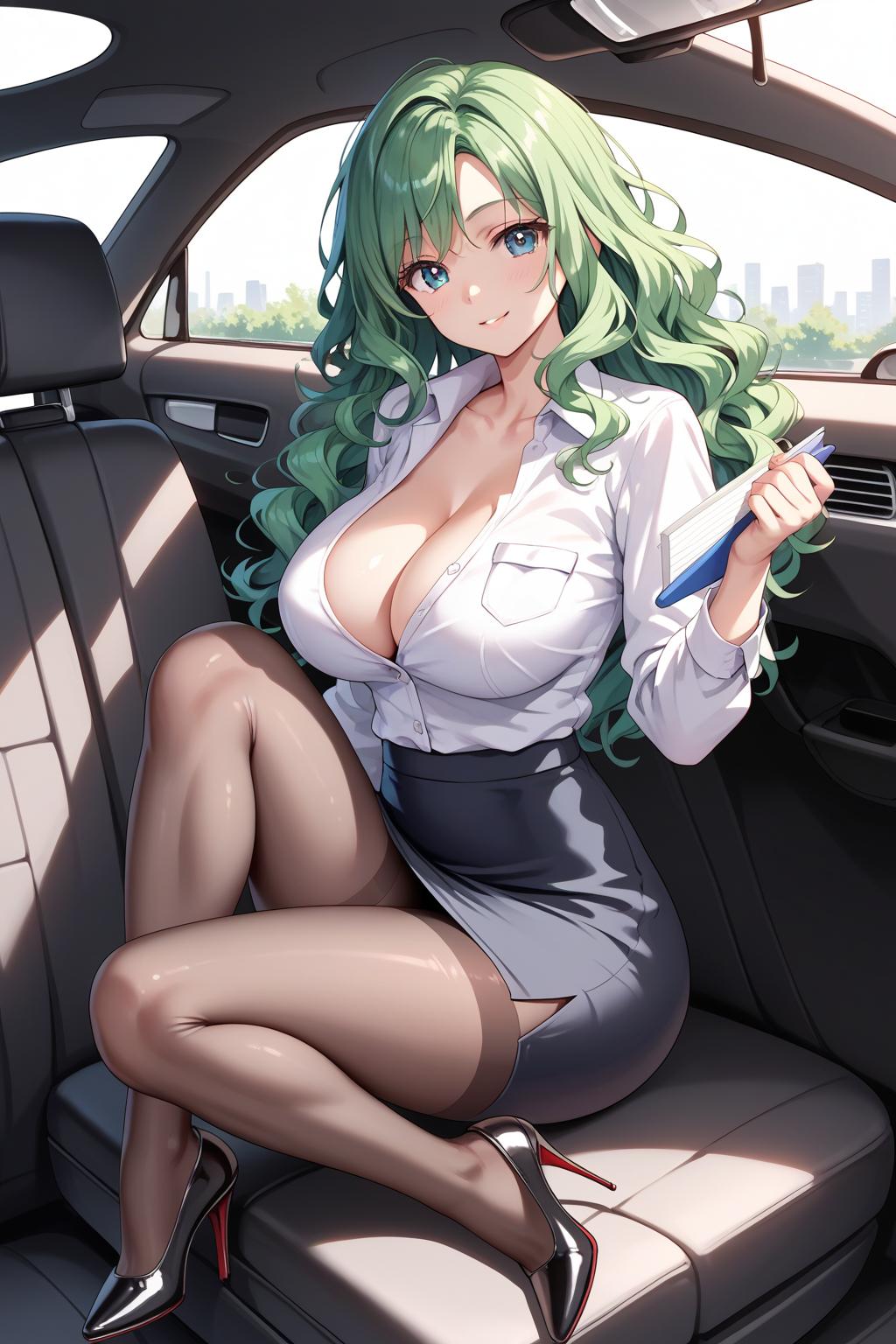AIバブみ_黒パンスト美脚美女のAIイラスト_128923661_p2