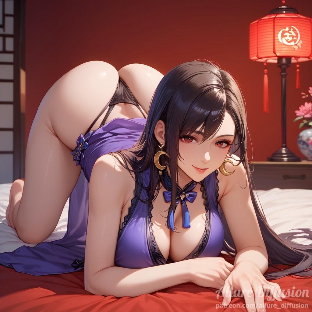 allure_diffu_Tifa - purple dress temptation_126086146_p0