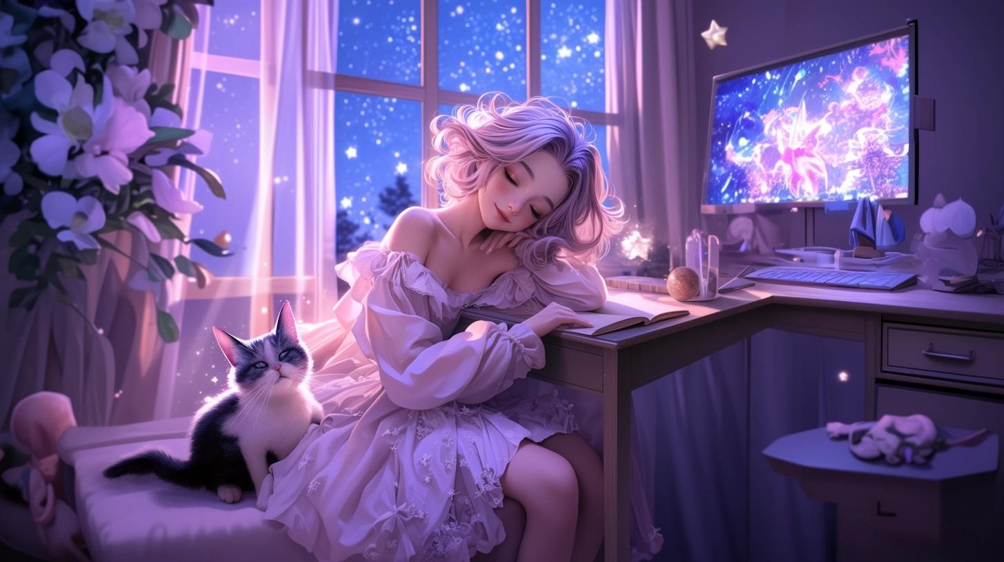 💜C2🧸_💜寝る時間だね..🌜_121840385_p0