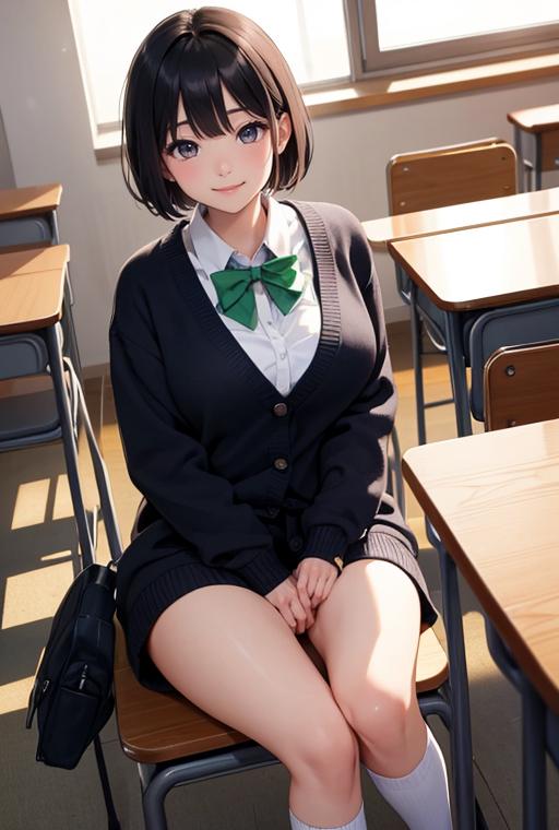 AIバブみ_かわいい制服JKのAIイラスト_116458387_p0