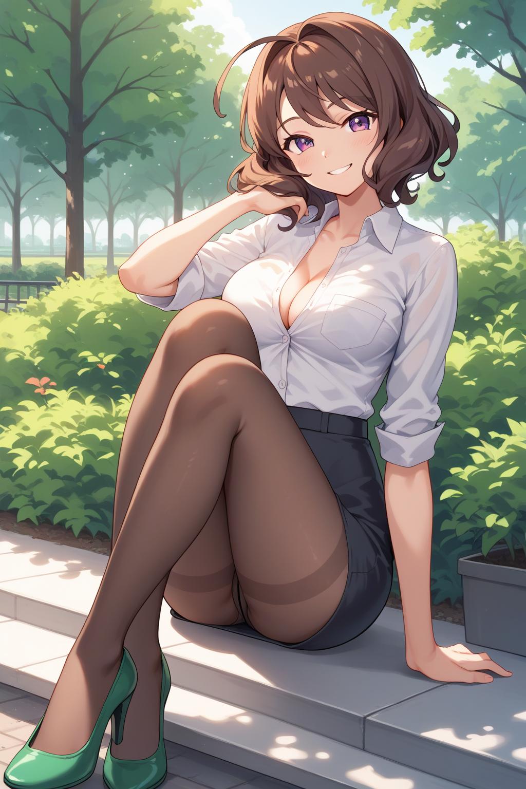 AIバブみ_黒パンスト美脚美女のAIイラスト_124658529_p2