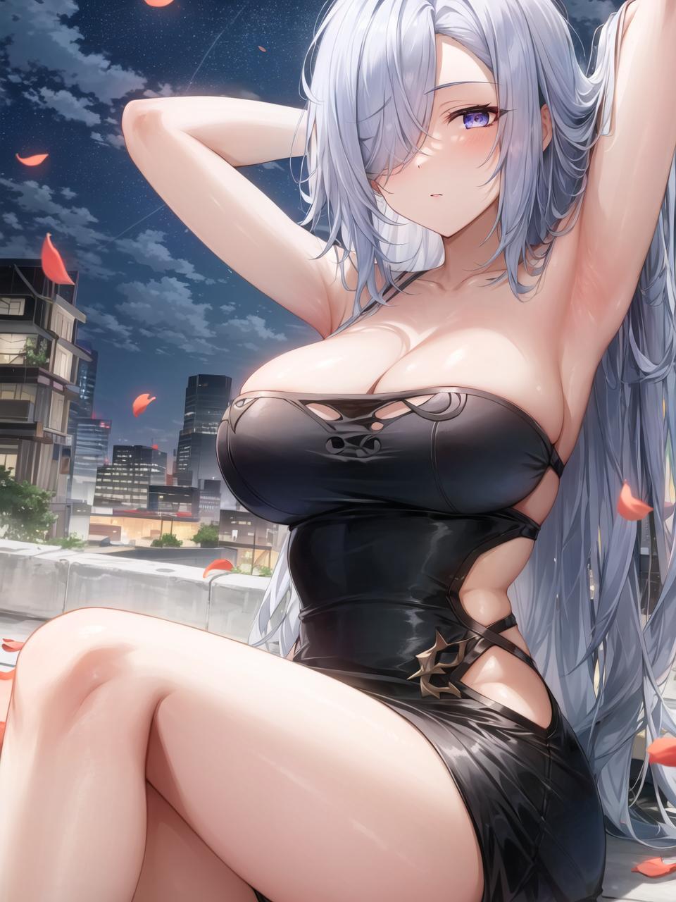 Apel ｜ AI Art_Short Dress ／／ Shenhe_105208616_p0