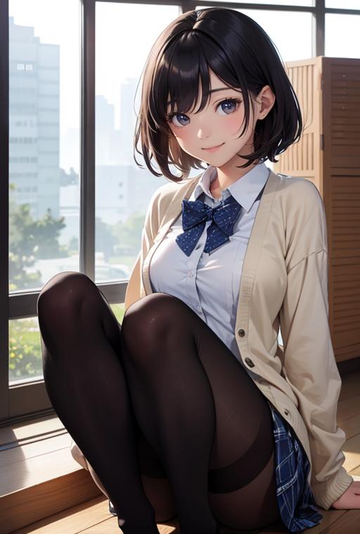AIバブみ_かわいい制服JKのAIイラスト_116344902_p0