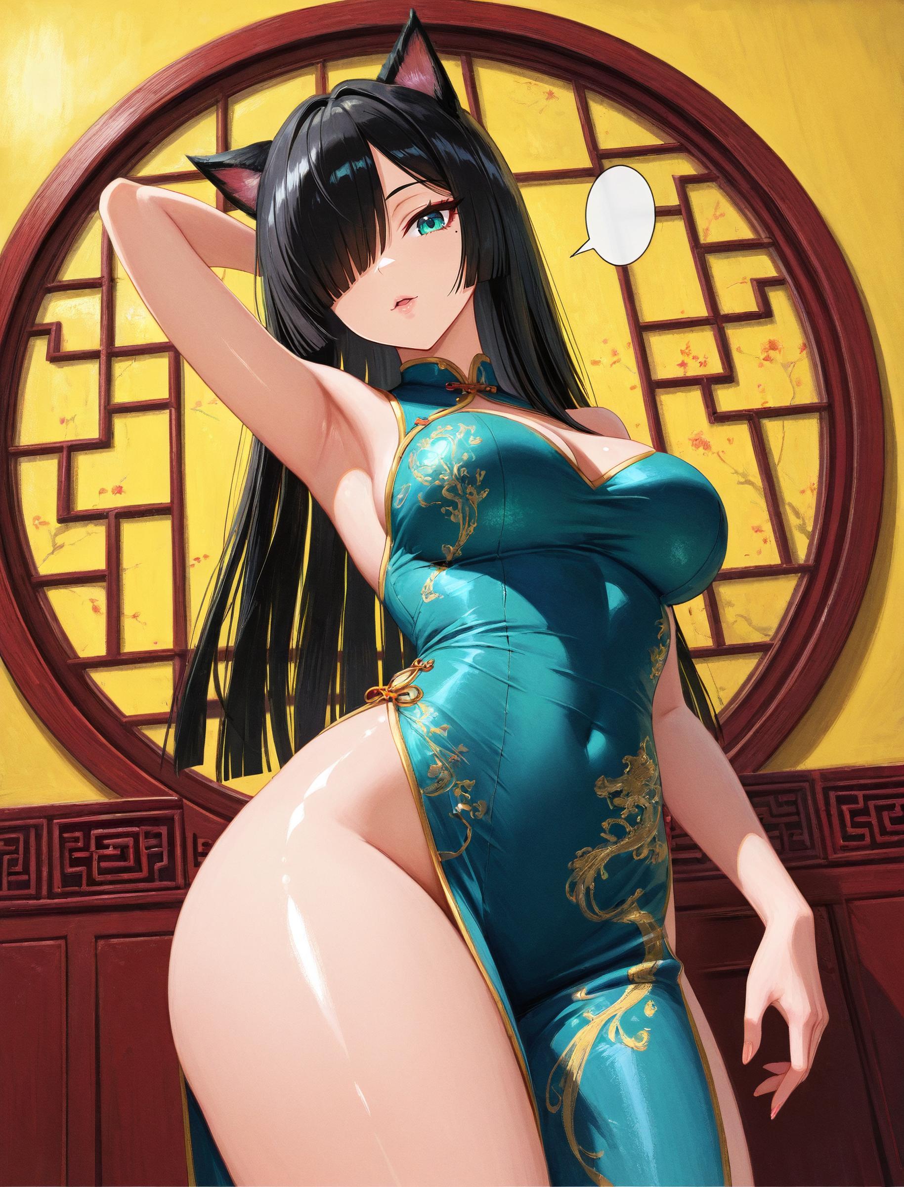 カクヨさん🐱Kakuyo_チャイナドレス｜カクヨさん_127848817_p0