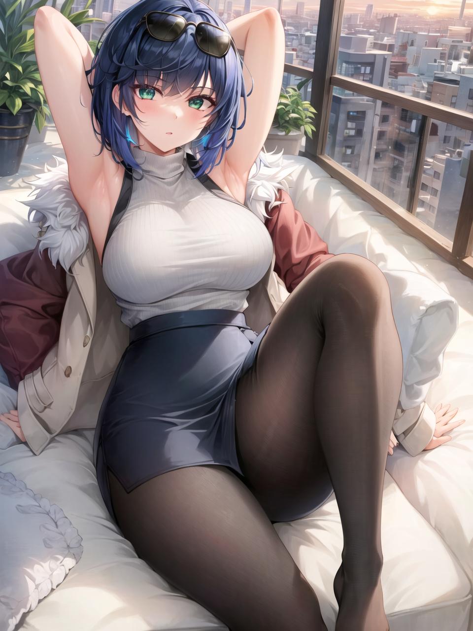 Apel ｜ AI Art_Office Lady ／／ Yelan_105071492_p3