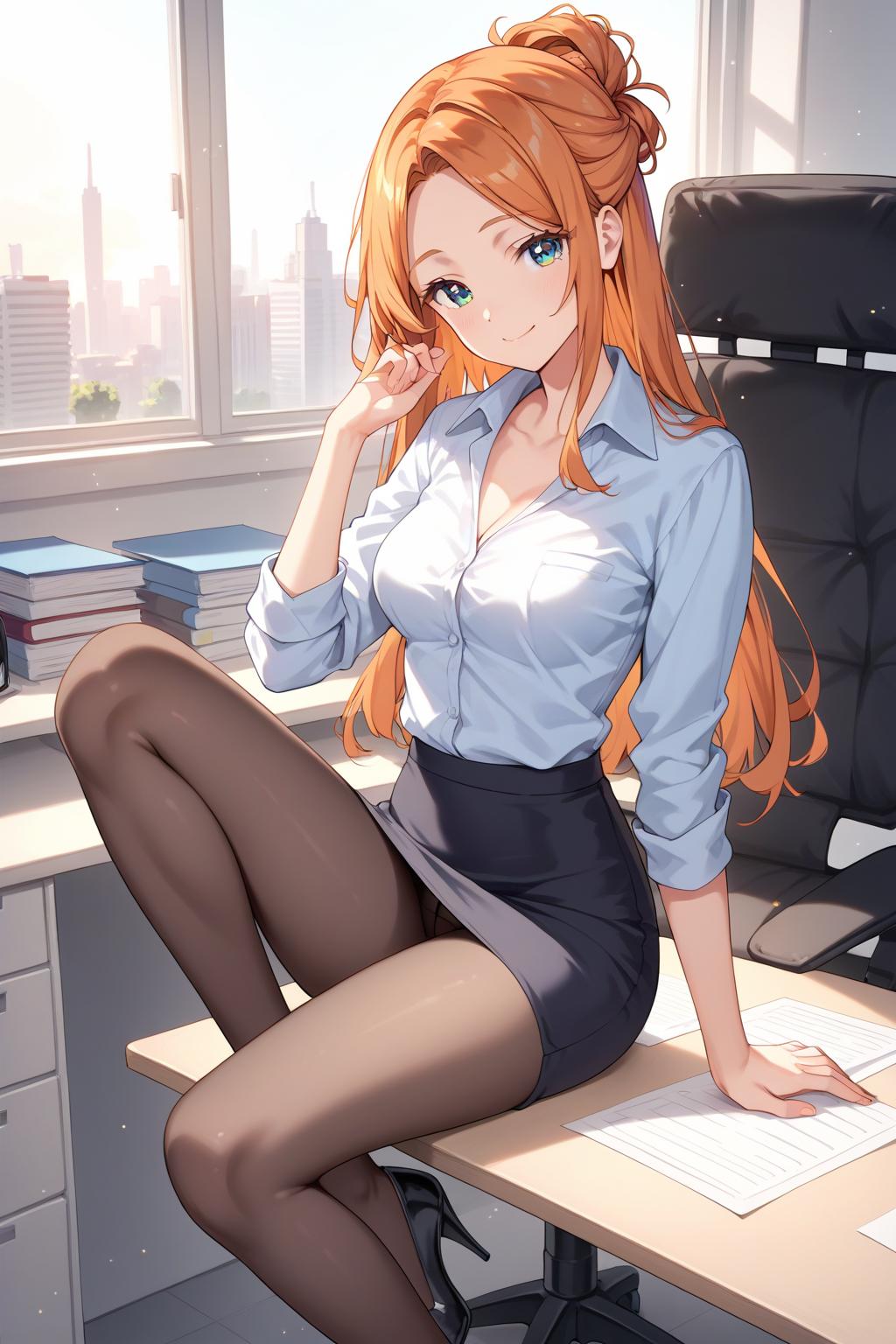AIバブみ_黒パンスト美脚美女のAIイラスト_128958094_p2