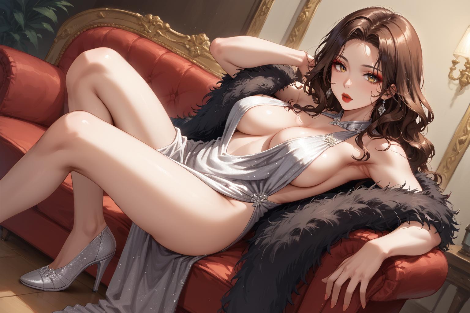 Haruki321はるきたつや_礼服长裙小姐姐_127979557_p3