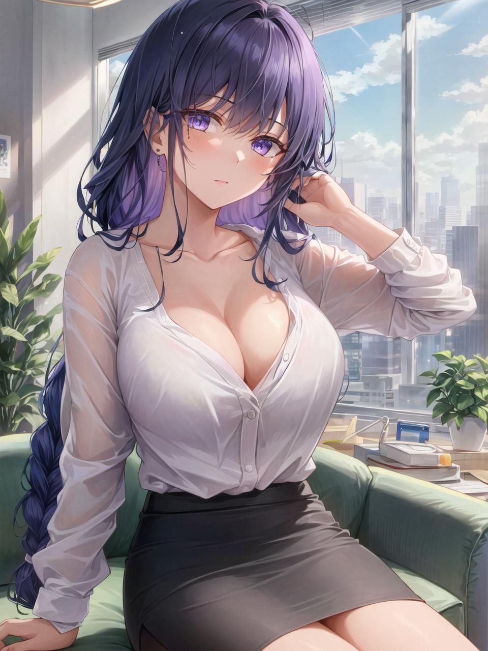 Apel ｜ AI Art_Office Lady ／／ Ei_104841234_p0