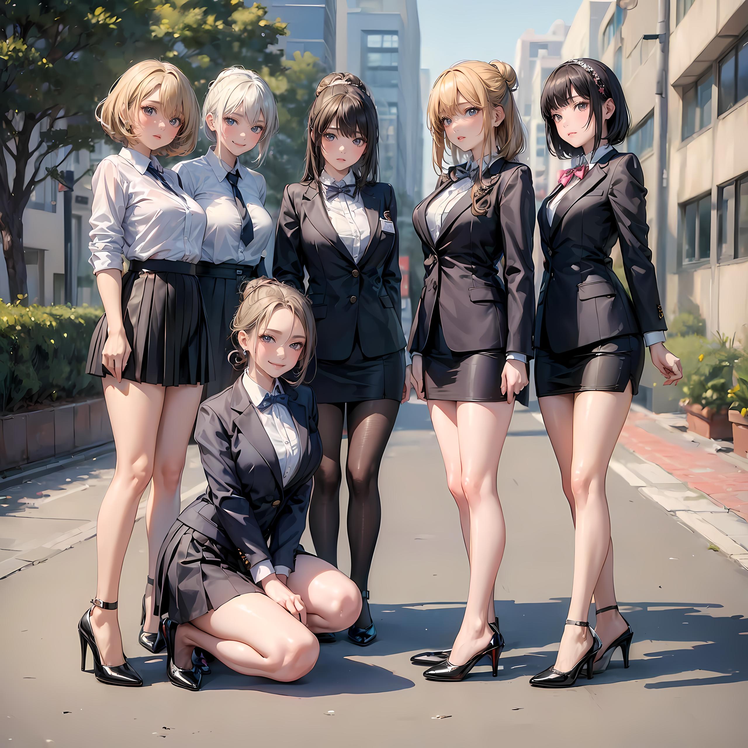 アスヘノキボウ_スーツ姿の彼女達_128228731_p0