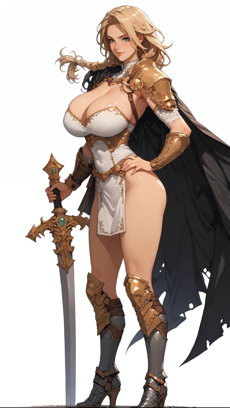 dark-hahaman_Standing Knight Girl with Sword_126208041_p2