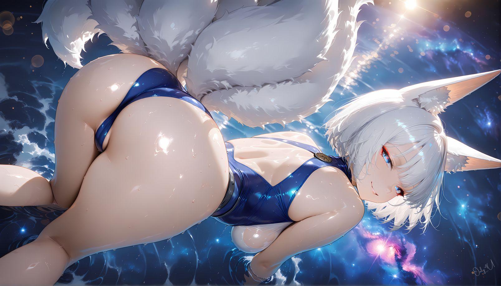 Only4uArt_Kaga Azur Lane swimsuit_128124767_p5