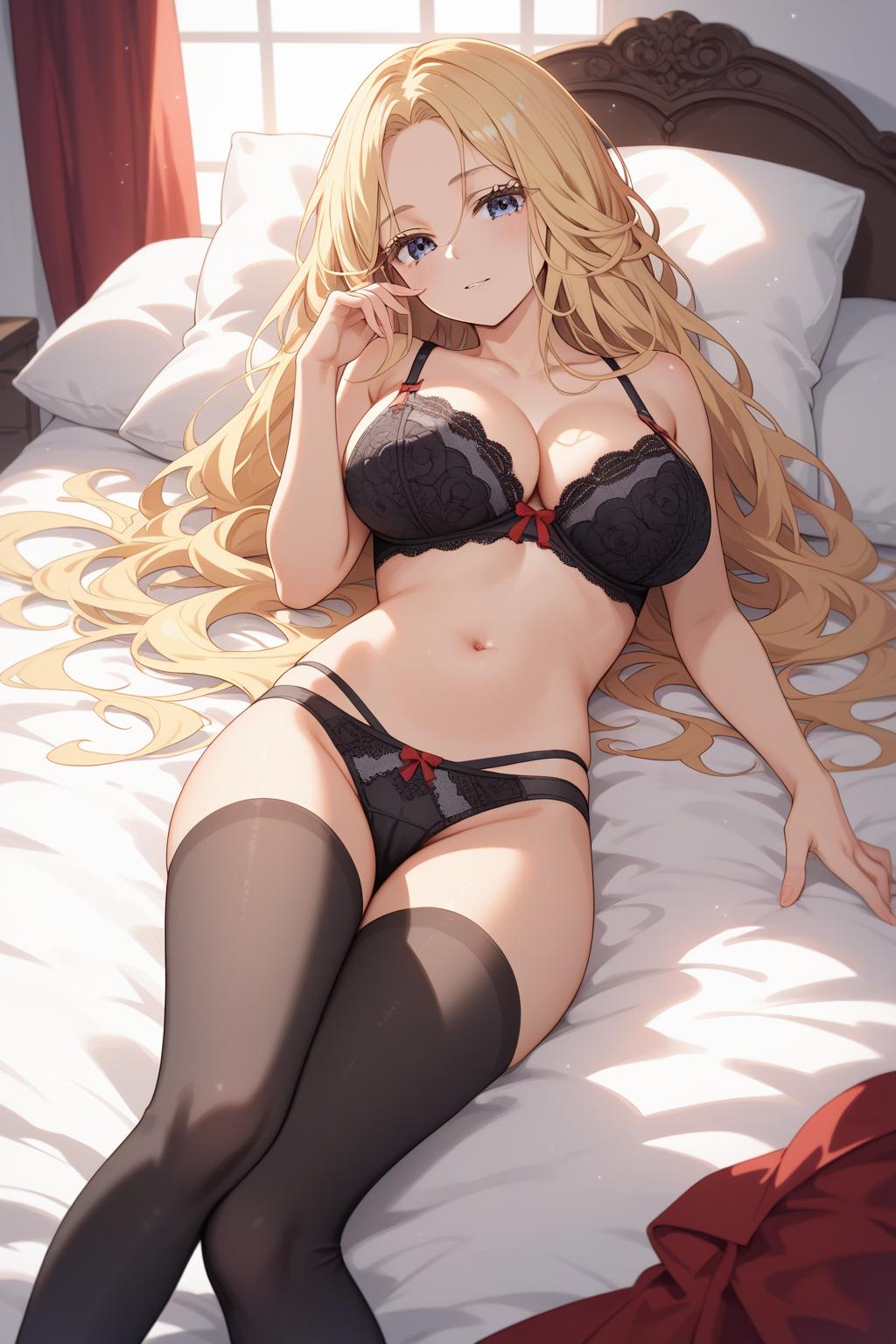 AIバブみ_黒パンスト美脚美女のAIイラスト_128144067_p1