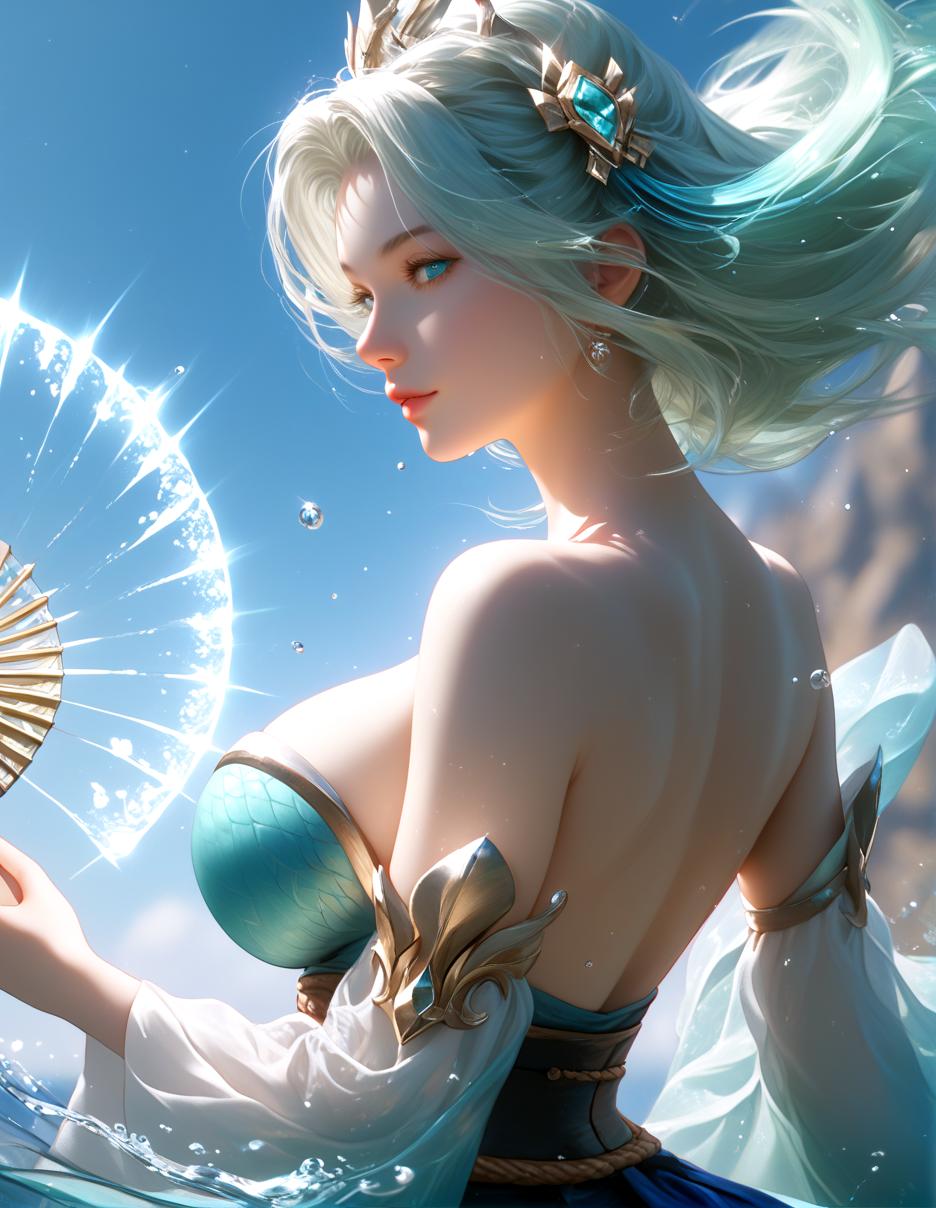 sHu_A girl with long green hair_121243952_p2