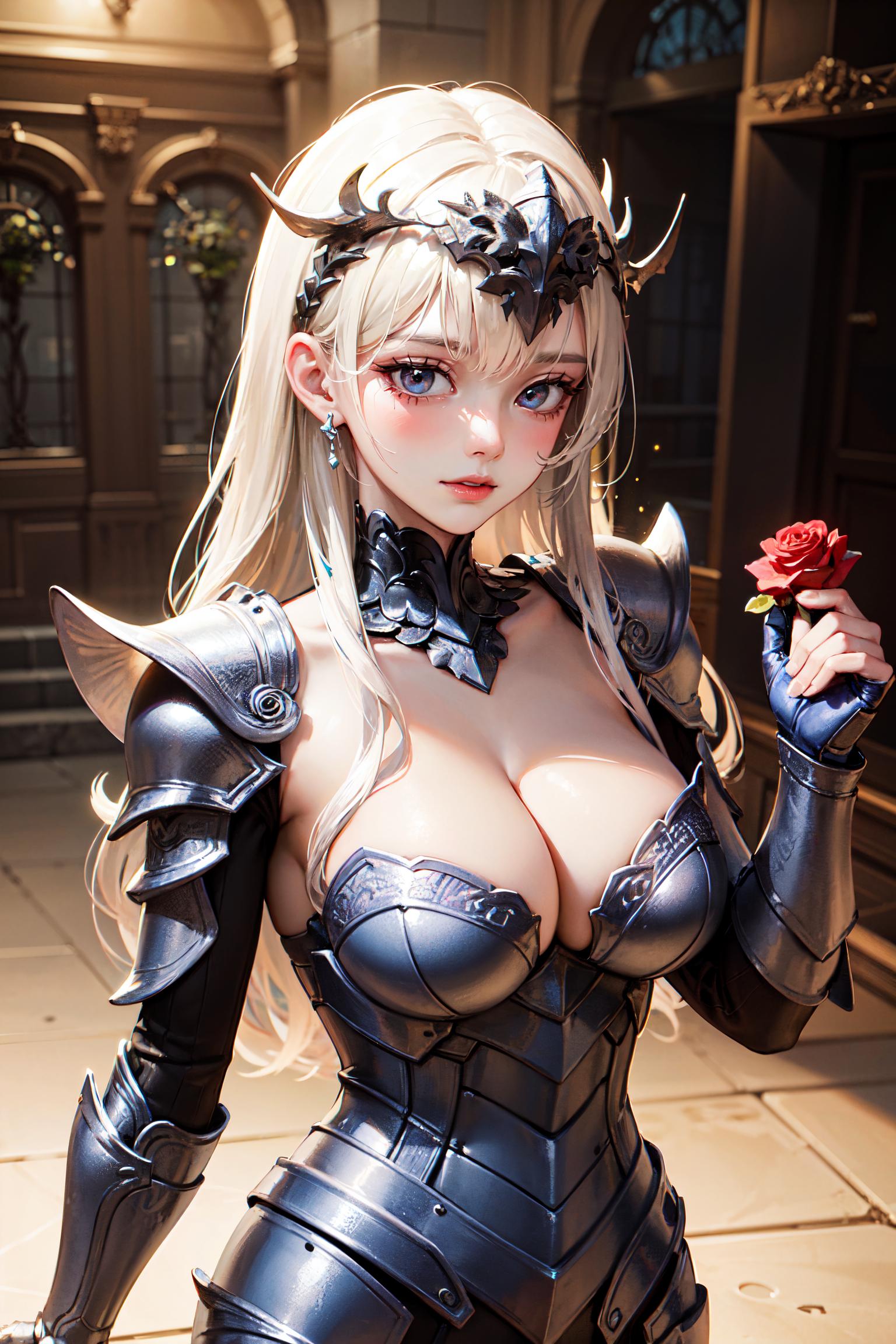 Mejiru_大胸女骑士／female knight and breast_107902562_p3
