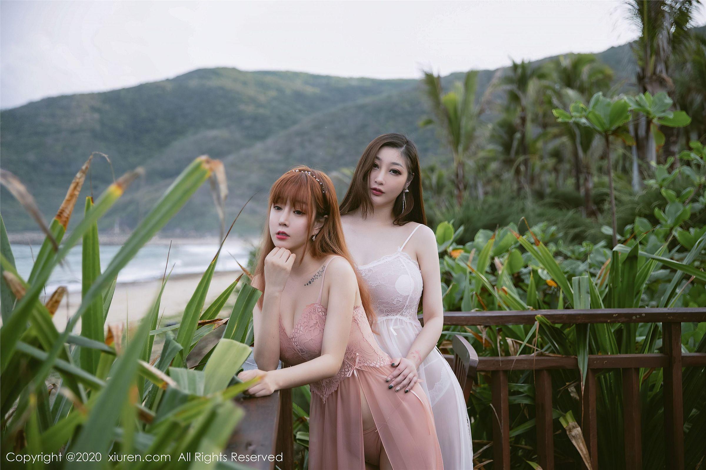 [XIUREN秀人网] 2020.08.14 NO.2444 模特合辑 妲己和王雨纯_p053