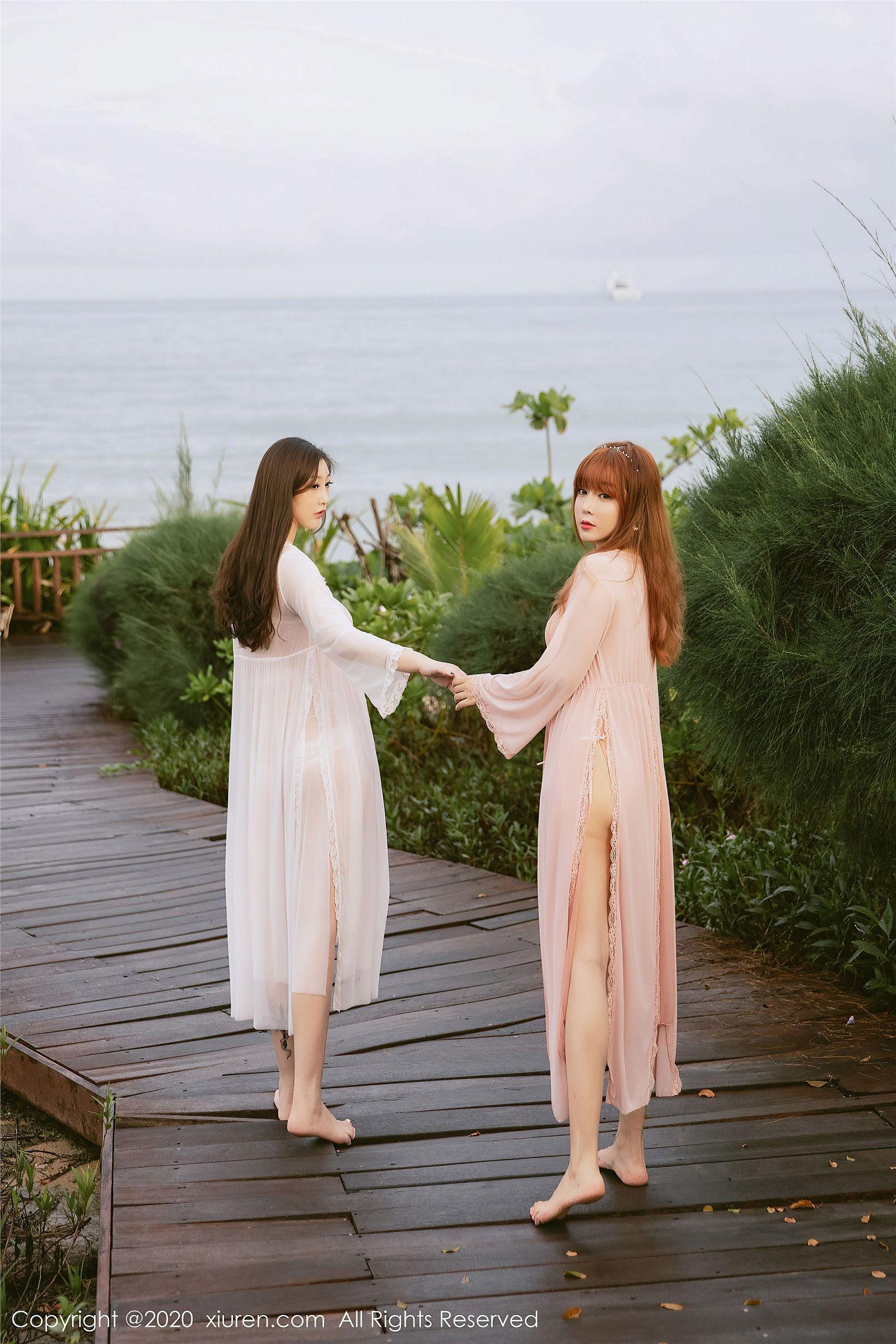 [XIUREN秀人网] 2020.08.14 NO.2444 模特合辑 妲己和王雨纯_p001