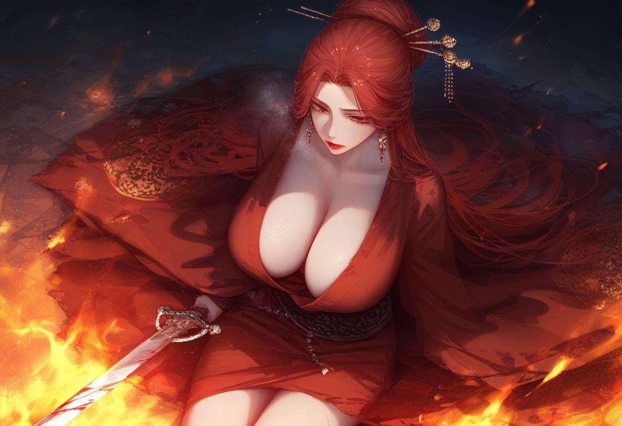 小先丿森_古装红衣女仙_120840563_p18