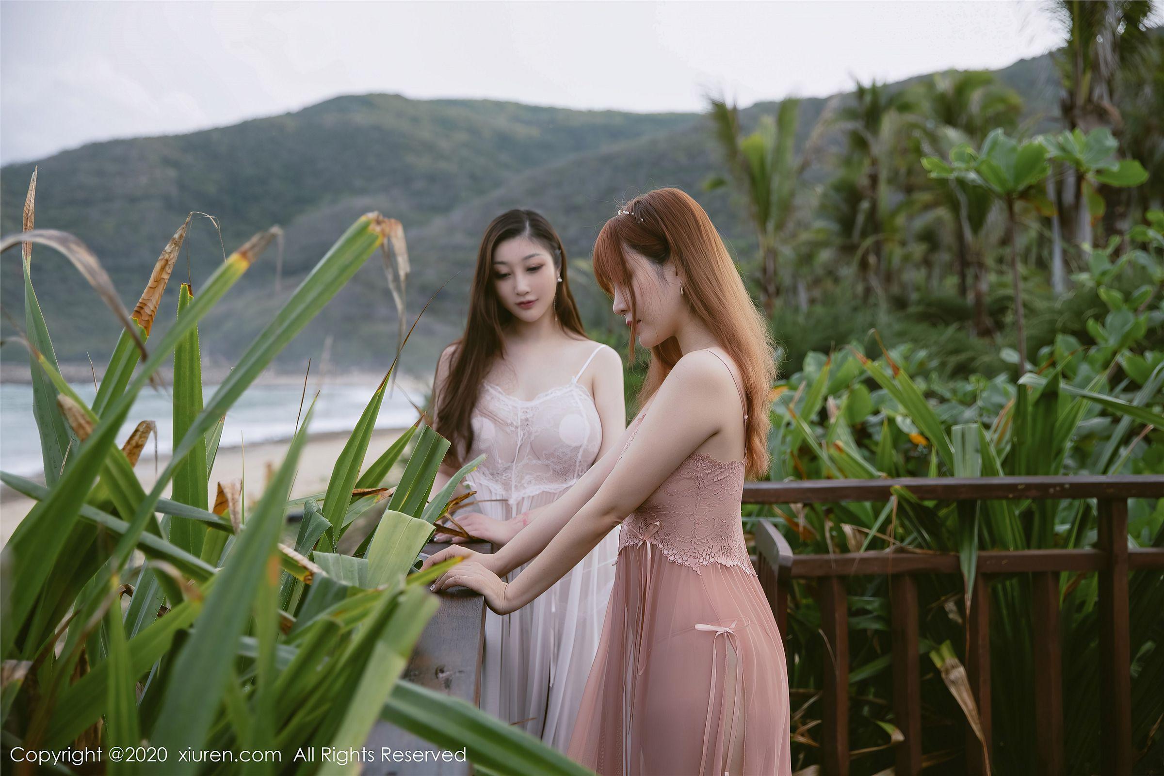 [XIUREN秀人网] 2020.08.14 NO.2444 模特合辑 妲己和王雨纯_p012