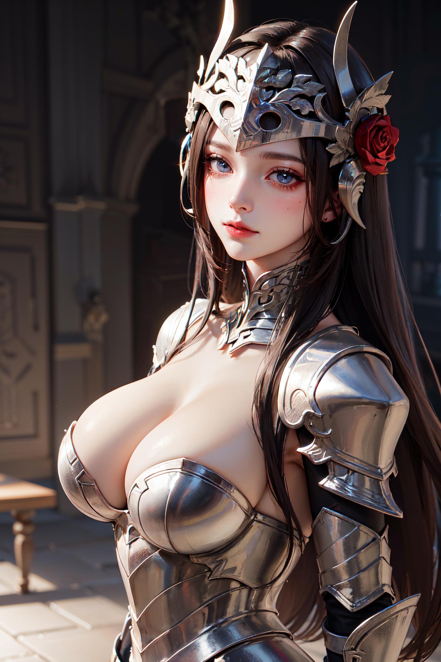 Mejiru_大胸女骑士／female knight and breast_107902562_p0