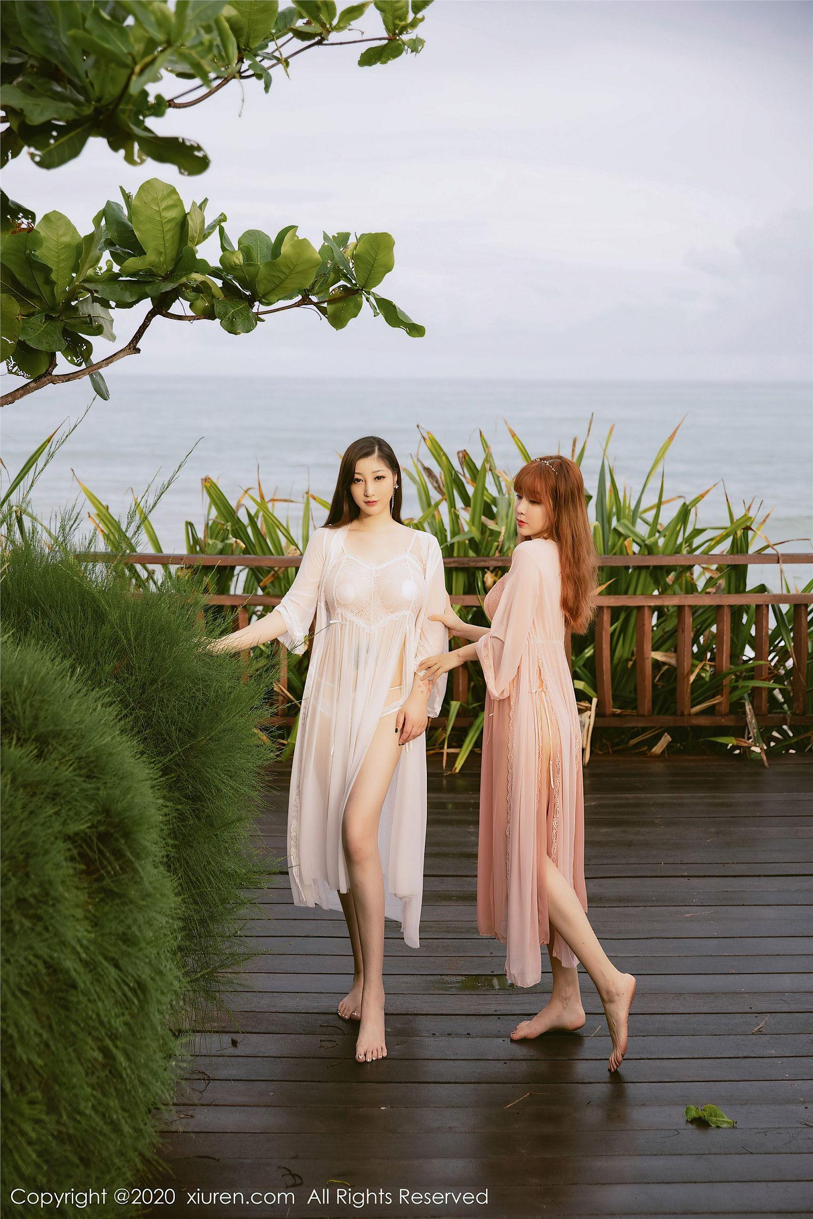 [XIUREN秀人网] 2020.08.14 NO.2444 模特合辑 妲己和王雨纯_p044
