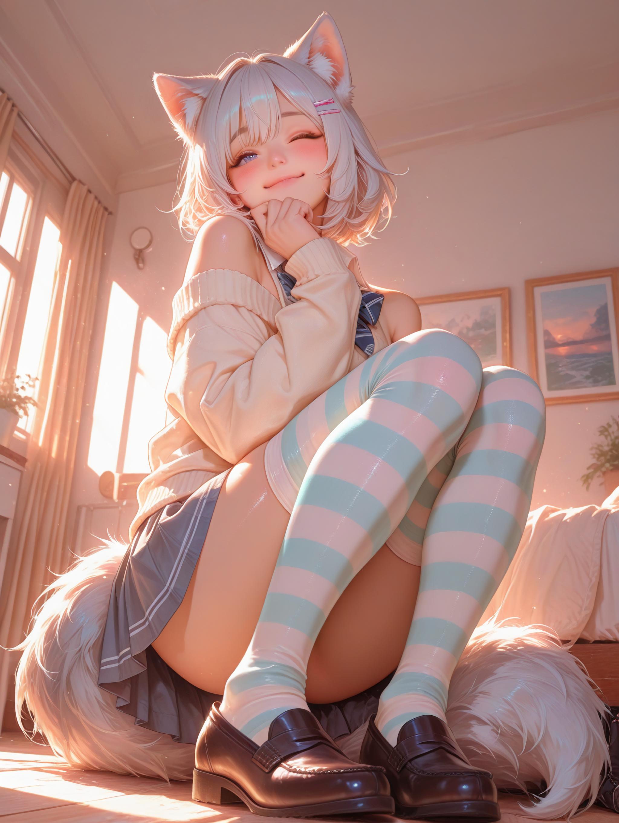 F@__陽光下の癒し系猫娘_129262898_p0