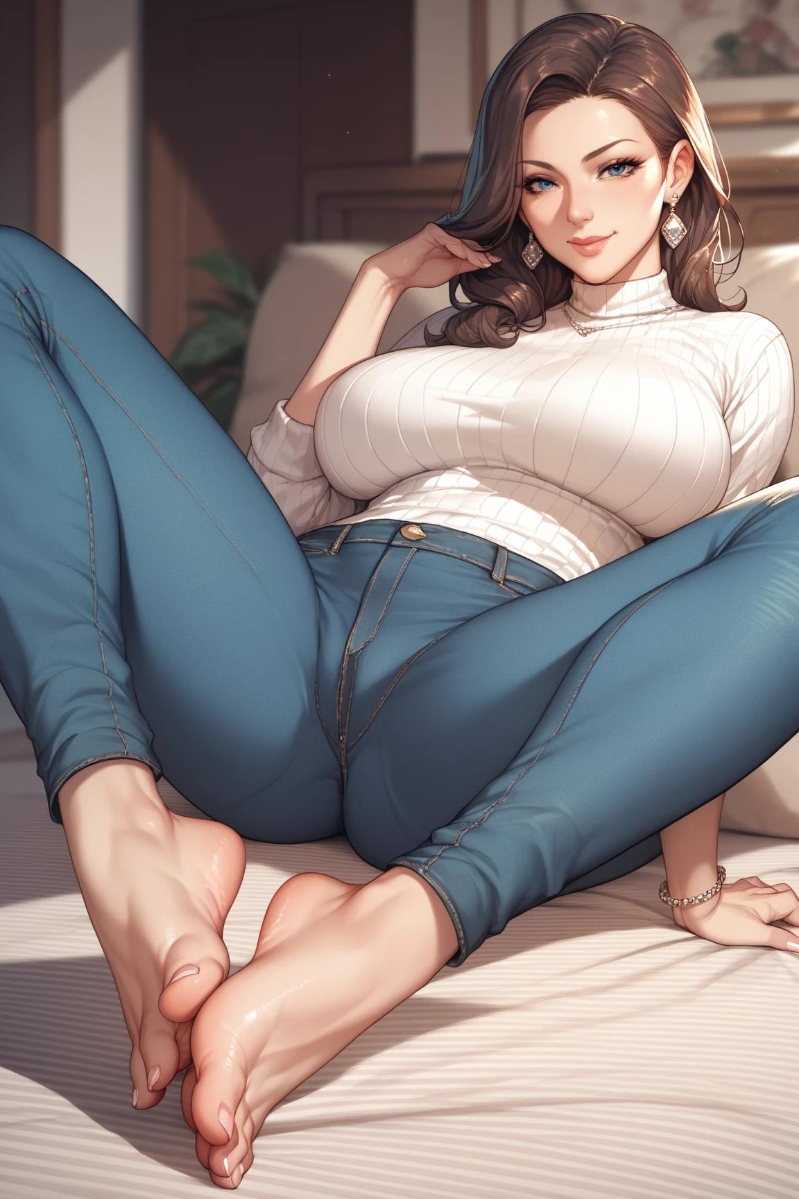 大浪淘沙三千里_【AI】 mother show her feet 05_128471360_p3