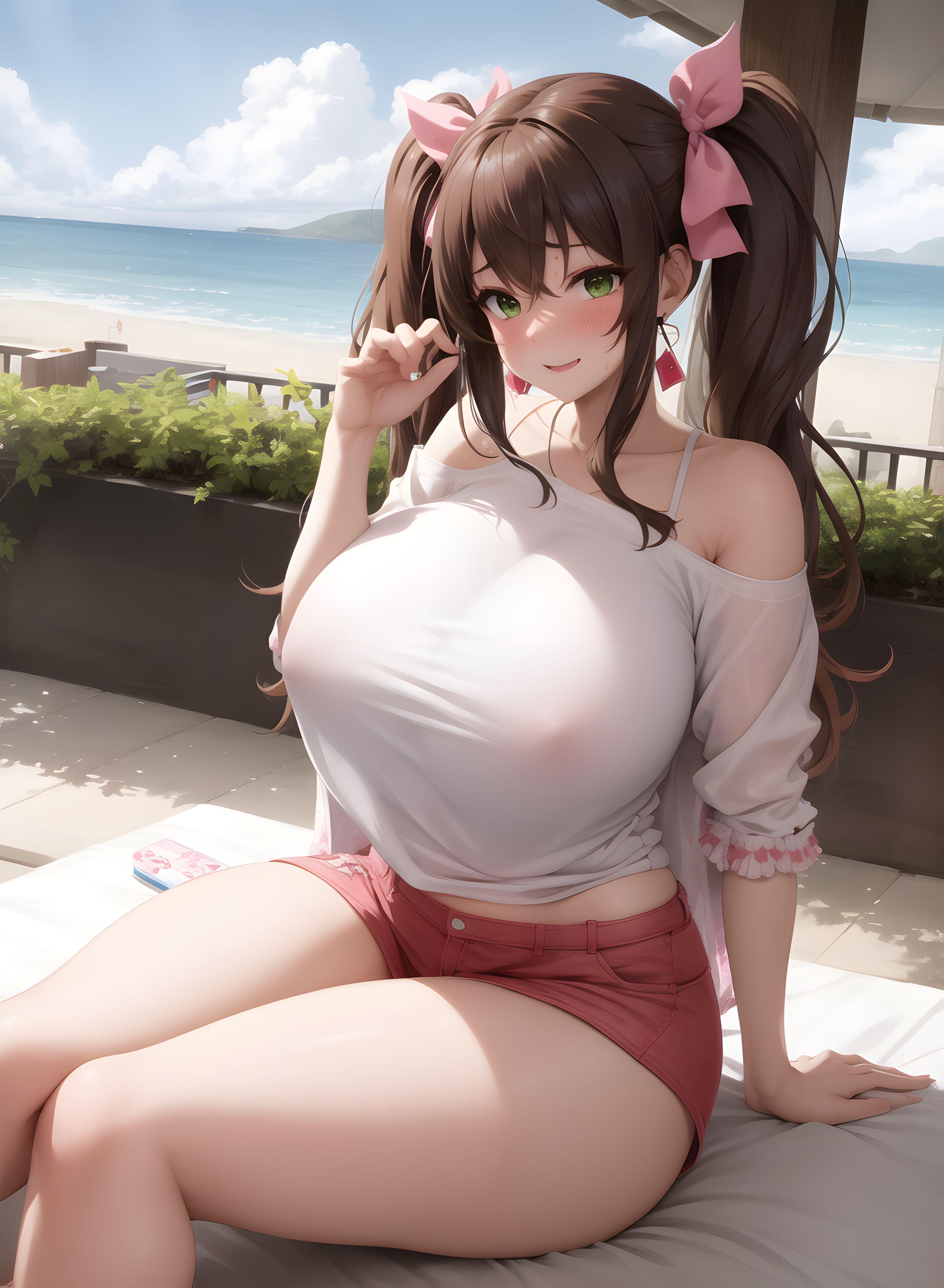 AI-Generator_【AI】茶髪碧眼少女／私服／ホテル_113074424_p4