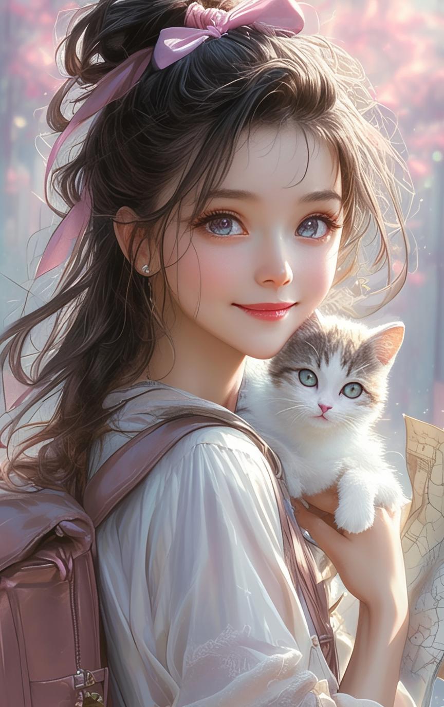 Natsuki_俏丽な少女と彼女のいたずらっ子の猫_117902645_p21