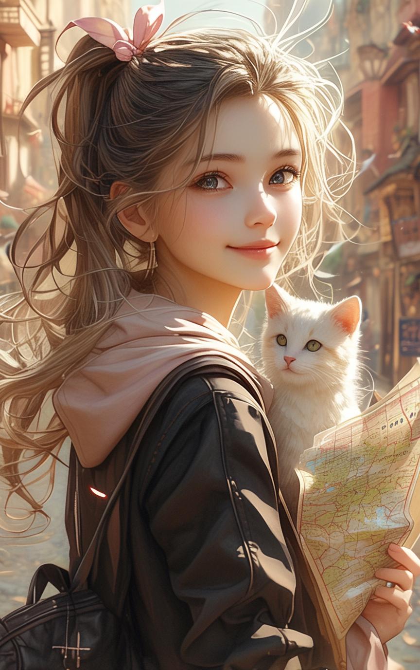 Natsuki_俏丽な少女と彼女のいたずらっ子の猫_117902645_p12