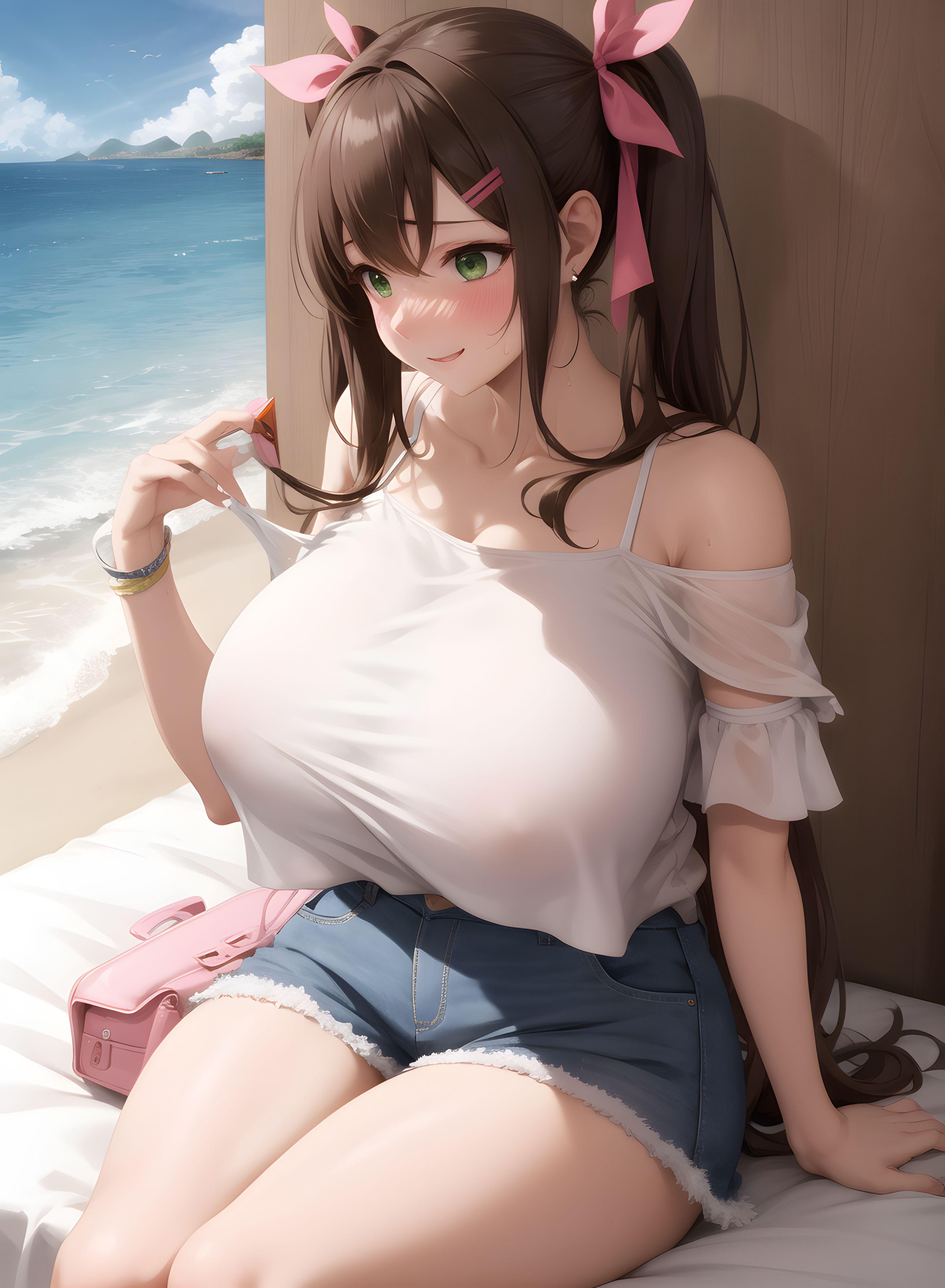AI-Generator_【AI】茶髪碧眼少女／私服／ホテル_113074424_p6