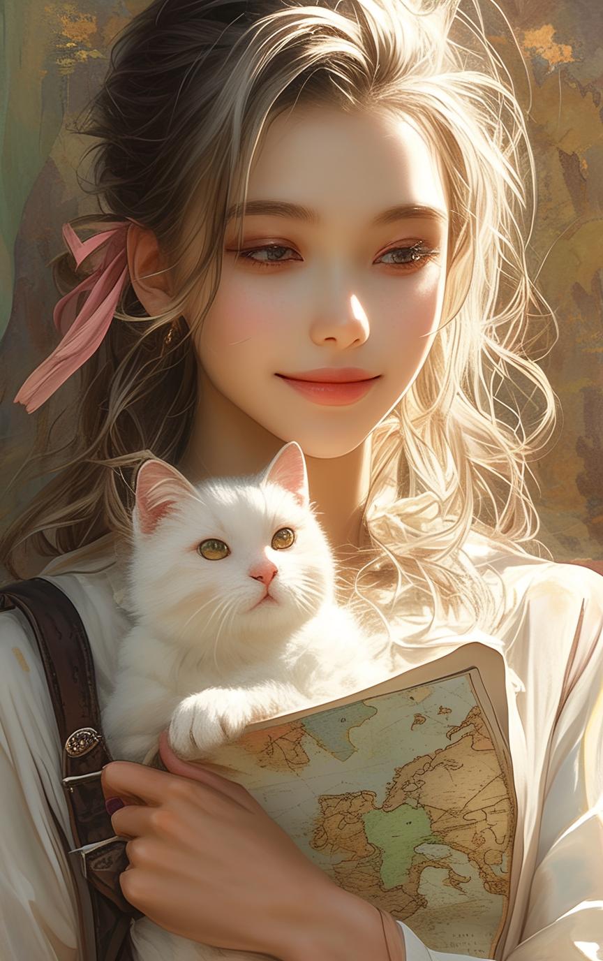 Natsuki_俏丽な少女と彼女のいたずらっ子の猫_117863881_p12