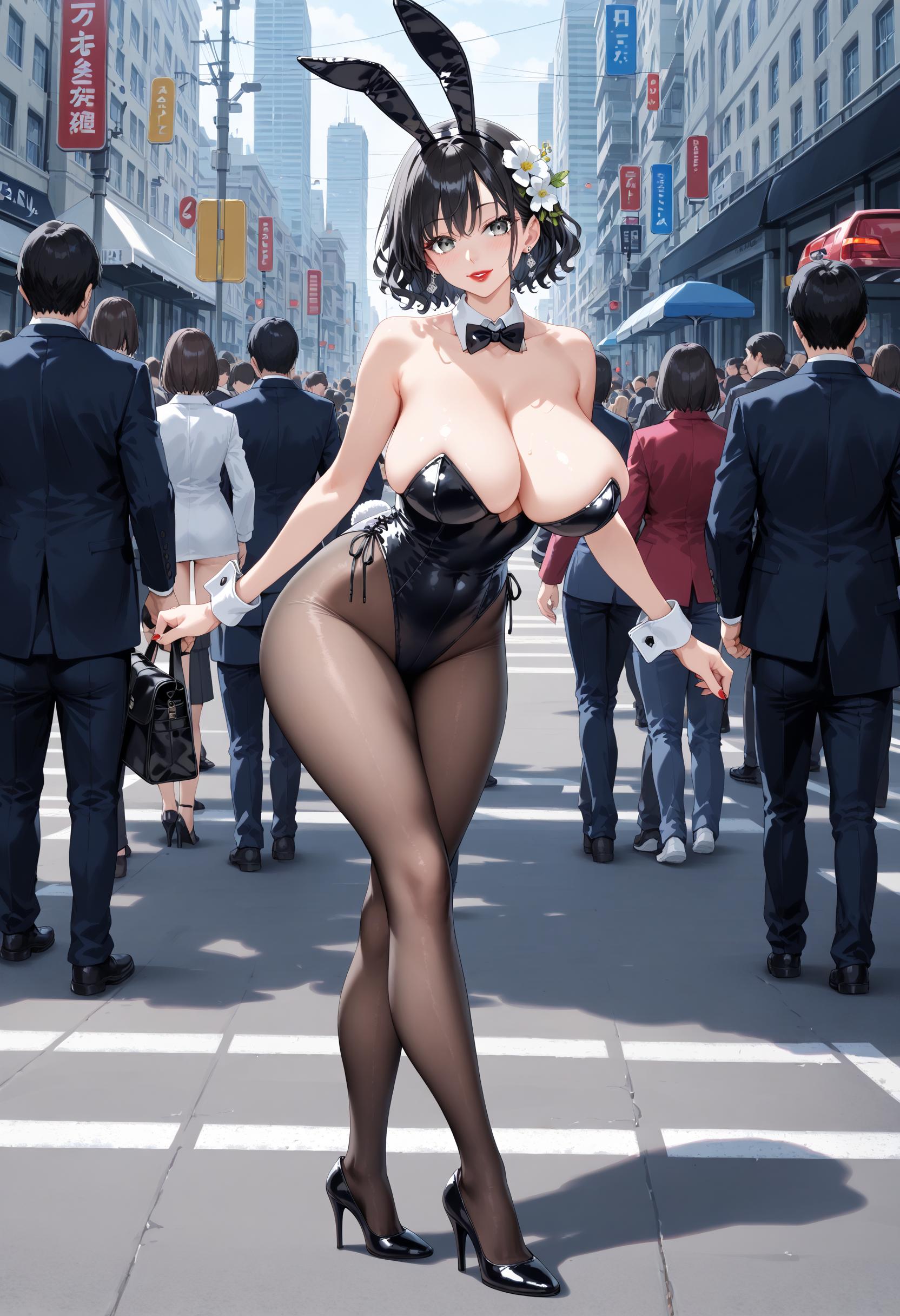 妄想サチュレーション_街角バニーガールのお母さん_126034675_p2