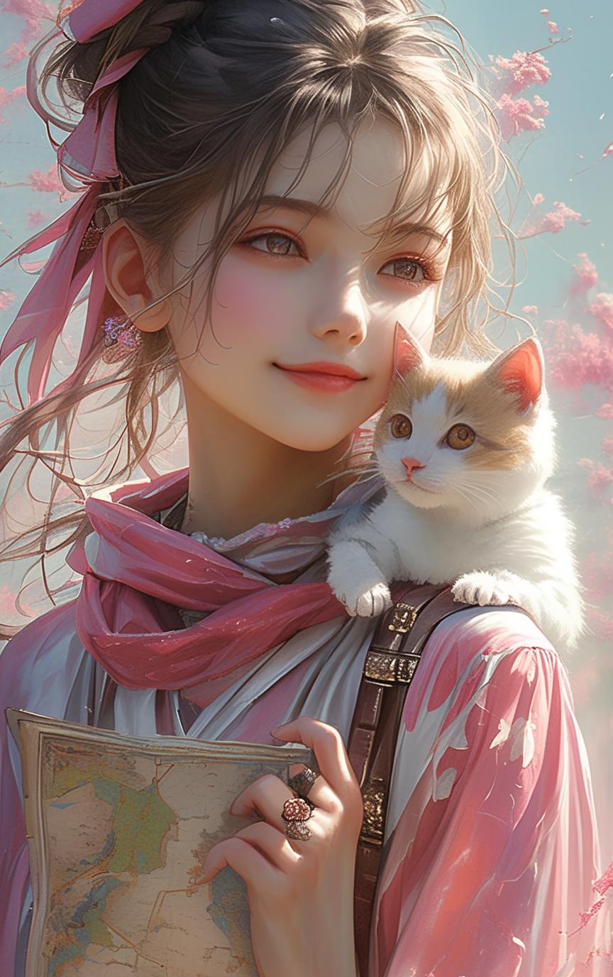 Natsuki_俏丽な少女と彼女のいたずらっ子の猫_117902645_p11