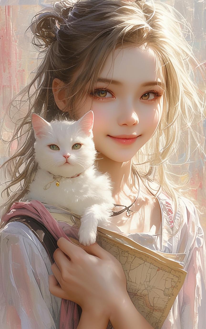 Natsuki_俏丽な少女と彼女のいたずらっ子の猫_117902645_p15