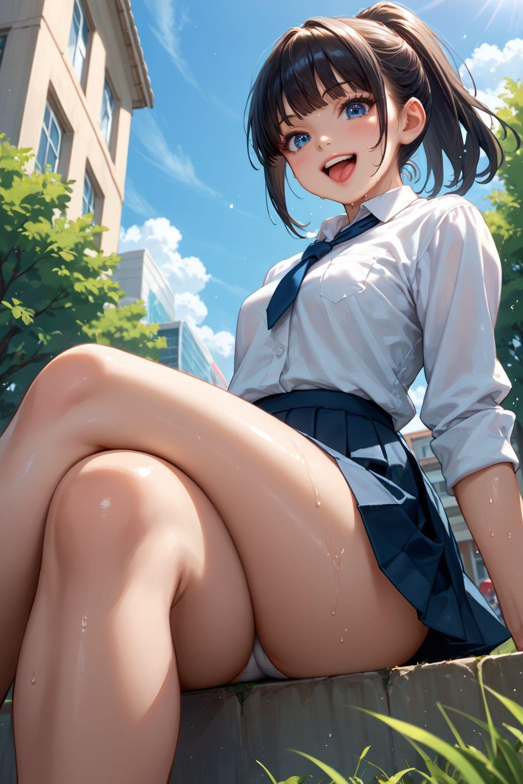 S級えーあいさん@写真集販中_AIロリ顔白ギャル貧乳女子高生エパンチラ　エロ画像_128095668_p0