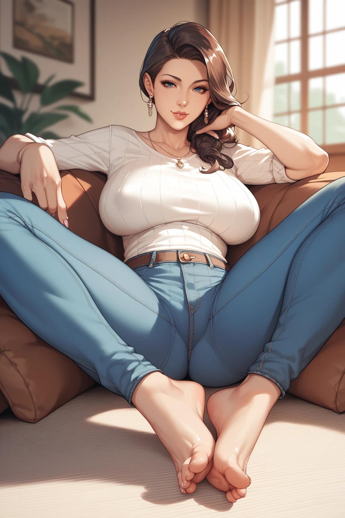 大浪淘沙三千里_【AI】 mother show her feet 05_128471360_p1