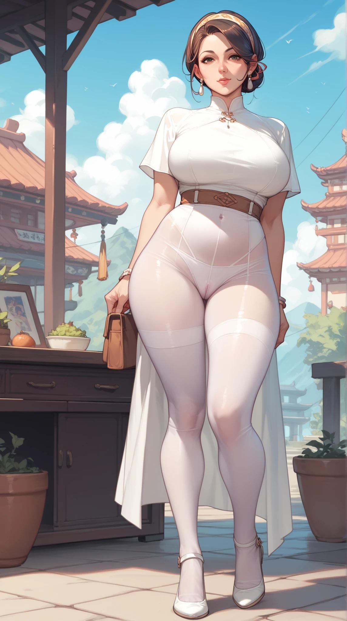 大浪淘沙三千里_【AI】 mother lift up skirt 03_128594583_p3