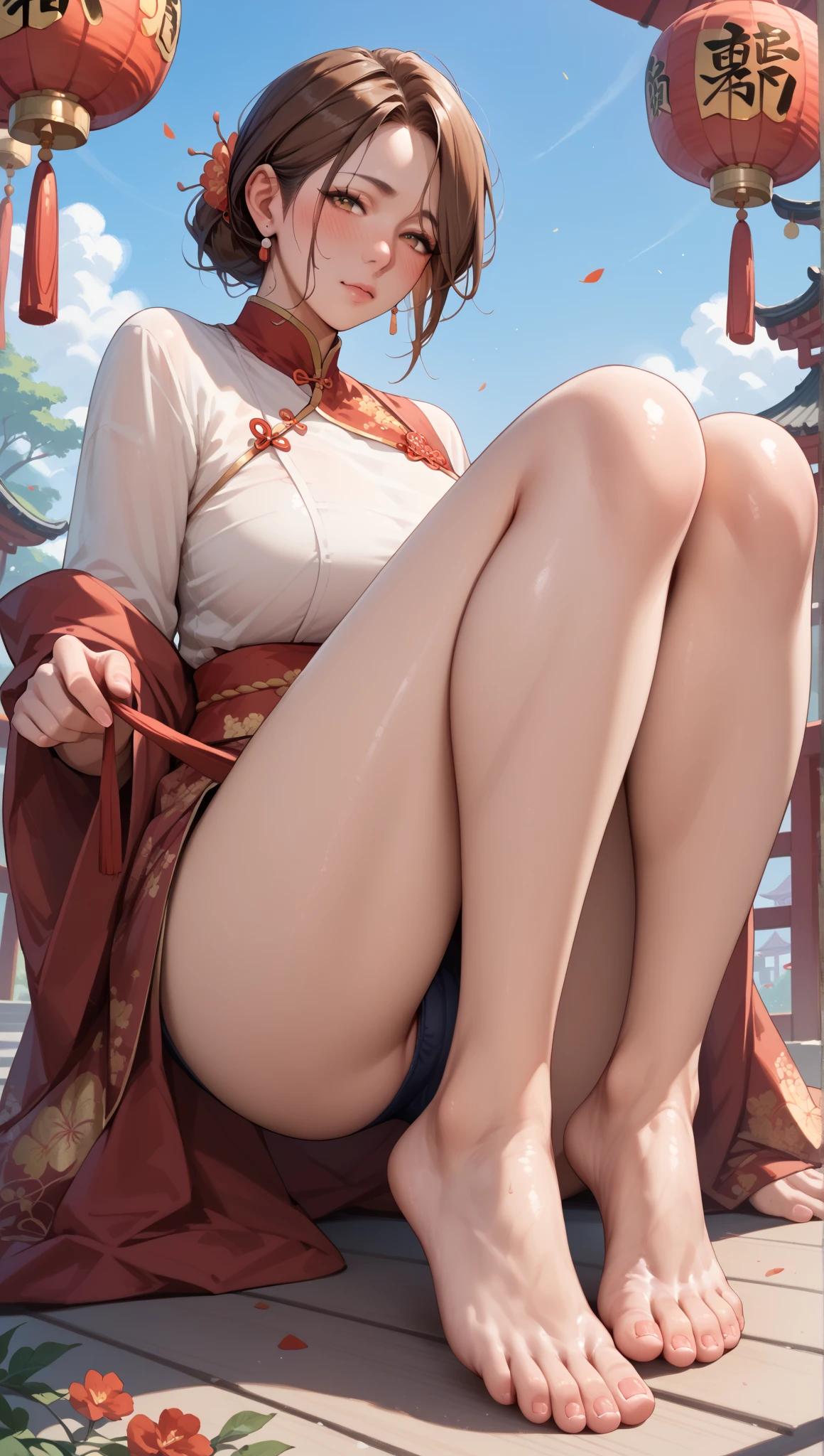 大浪淘沙三千里_【AI】 mother show her feet 02_128347630_p3
