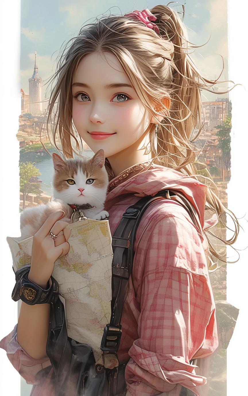 Natsuki_俏丽な少女と彼女のいたずらっ子の猫_117902645_p10