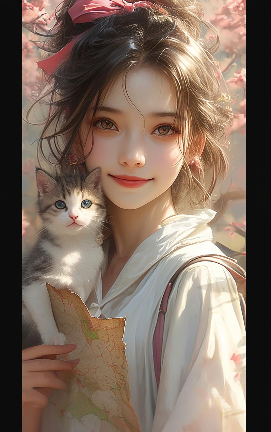 Natsuki_俏丽な少女と彼女のいたずらっ子の猫_117902645_p19