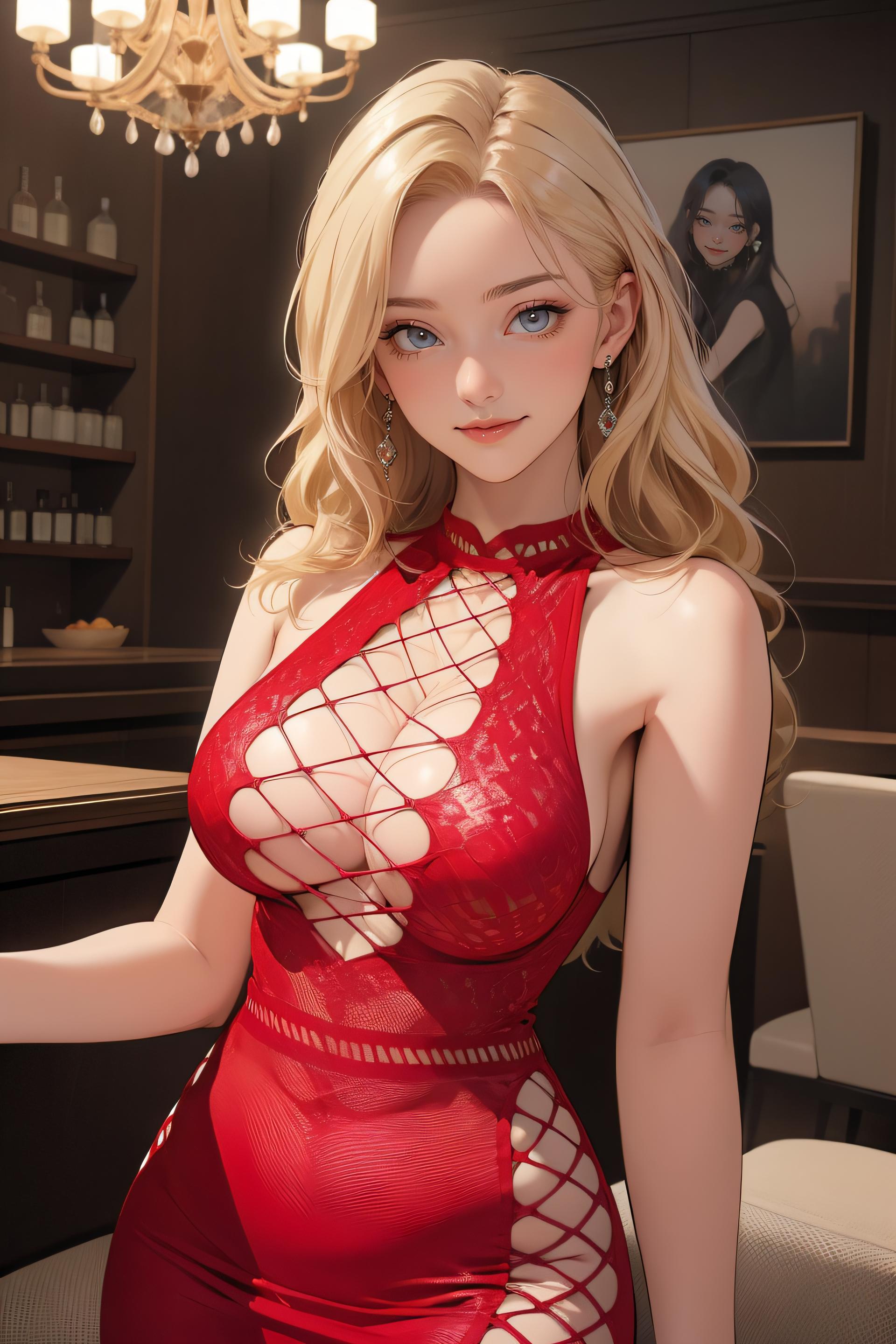 Sunday_Wang_妩媚緊身镂空蕾丝裙_2_117596553_p0