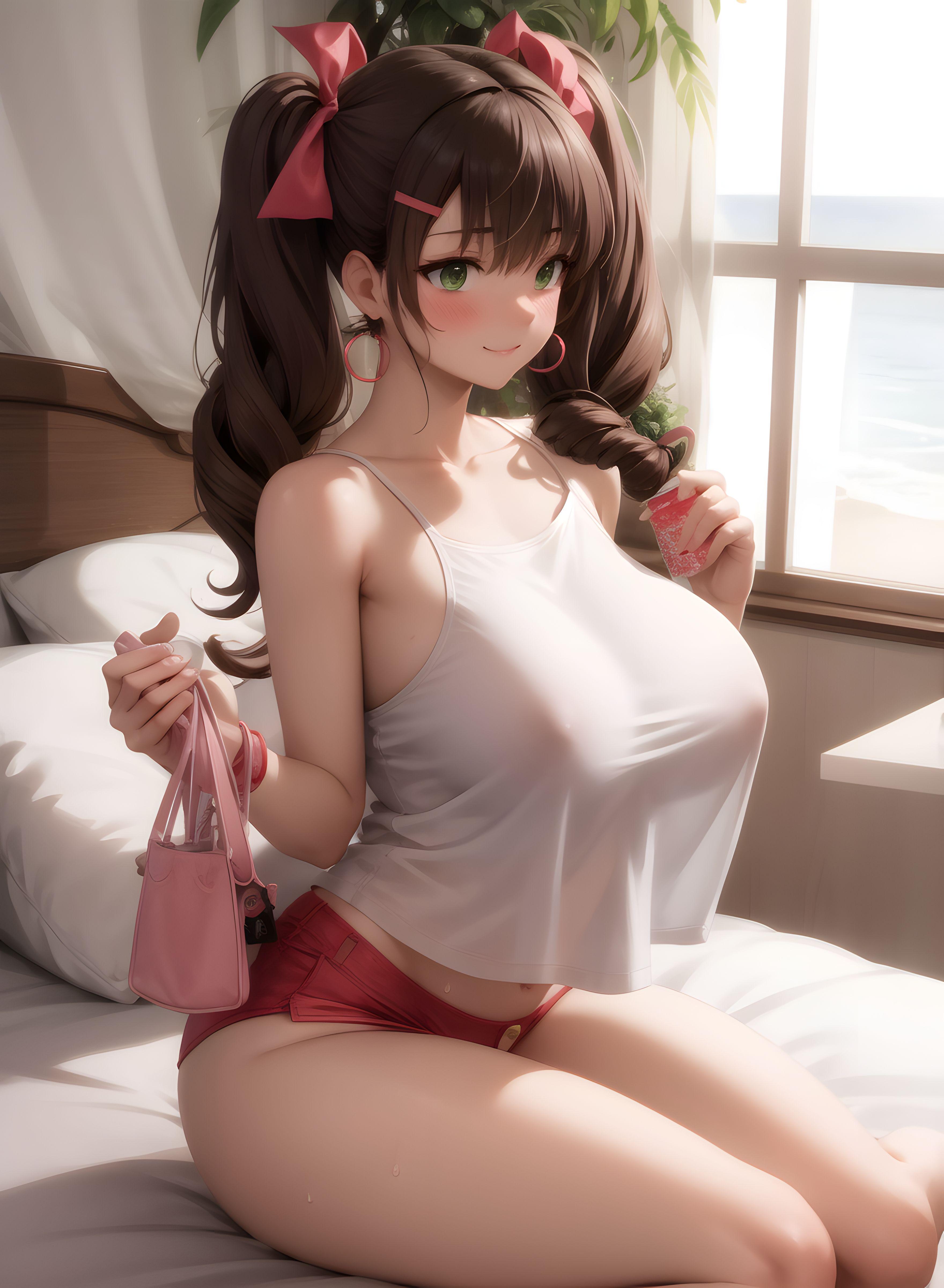 AI-Generator_【AI】茶髪碧眼少女／私服／ホテル_113074424_p5