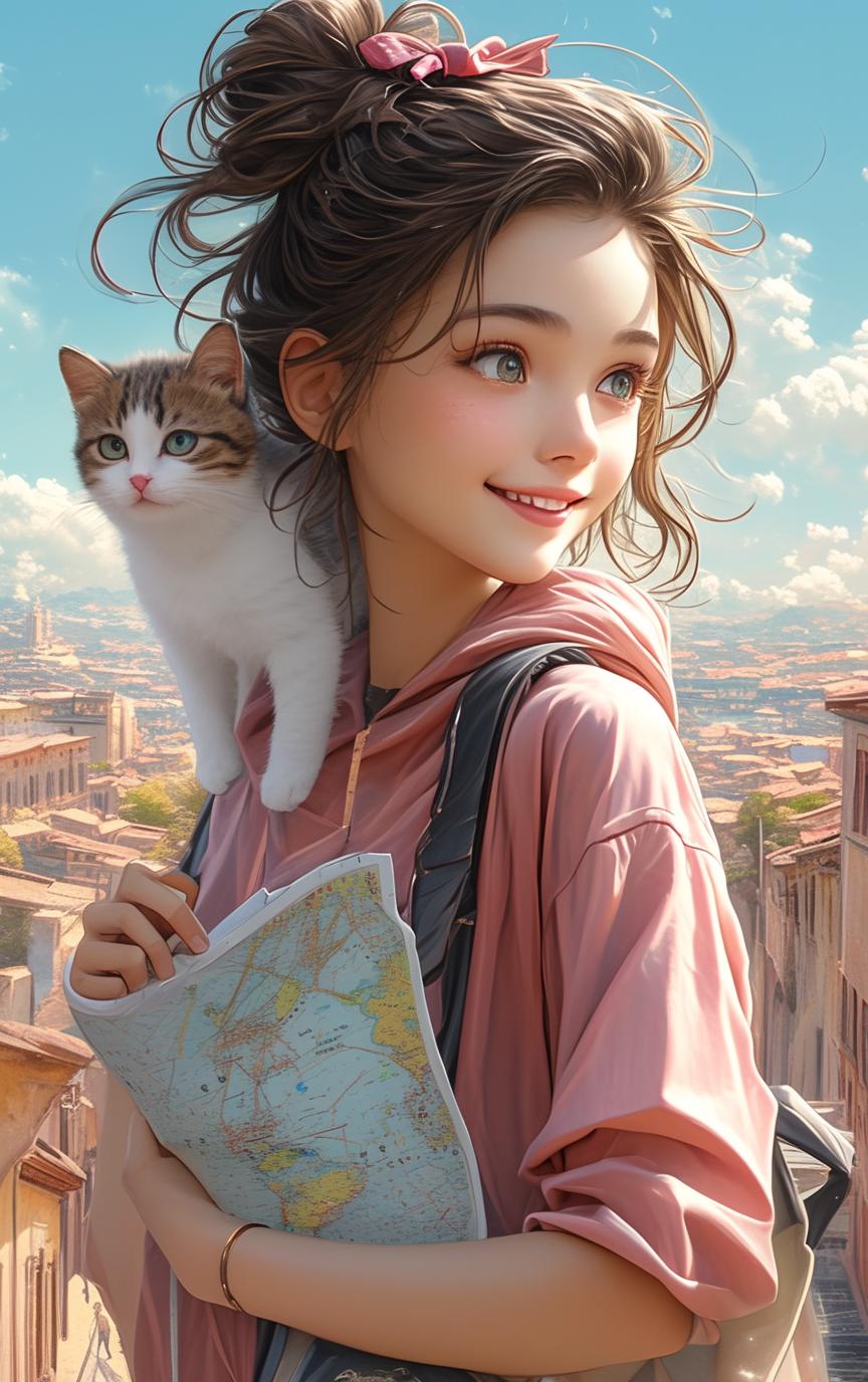 Natsuki_俏丽な少女と彼女のいたずらっ子の猫_117863881_p13